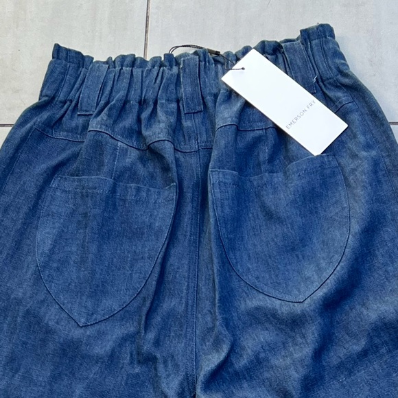 Emerson Fry Dark Blue Wide Leg Jeans - Picture 6 of 7